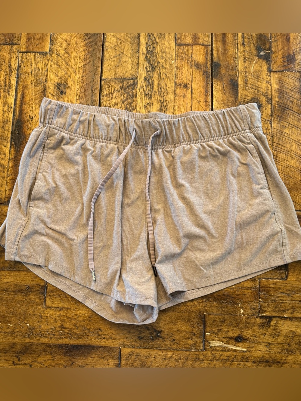 Athletic Works Women's Taupe Drawstring Athletic Shorts